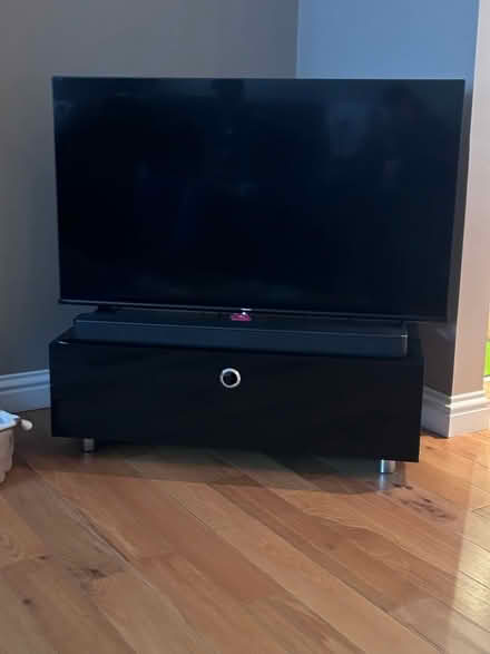 Photo of free Glass TV Stand, Black (Canewdon SS4) #1