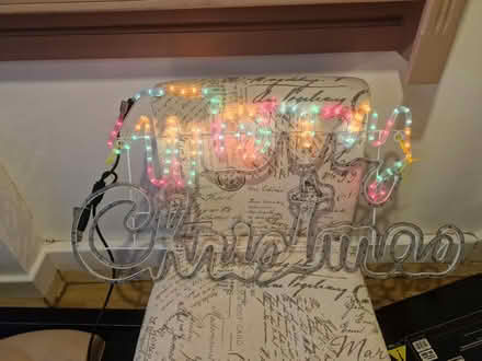 Photo of free Merry Christmas Light sign (Crystal Palace) #4