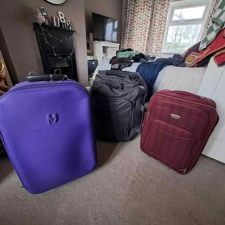Photo of free 3 old medium size suitcases (north watford WD24) #1