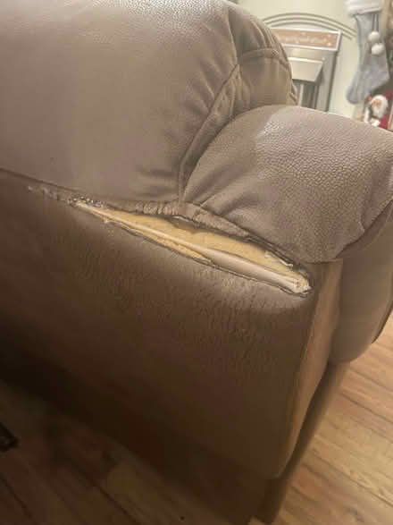 Photo of free 3 seater sofa brown (CW1 3GZ) #3