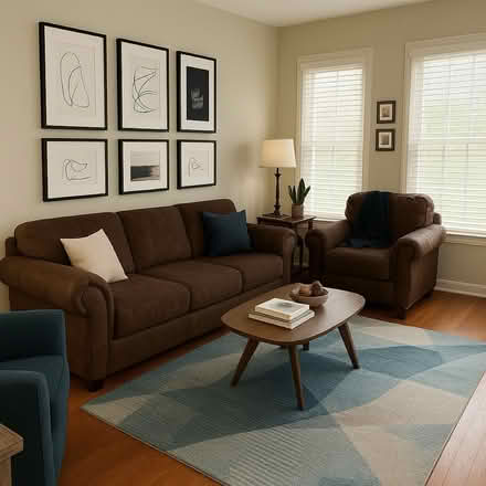 Photo of free Couch plus chair with ottoman (Blue bell pa) #1