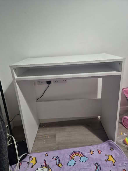 Photo of free White desk (Rogerstone NP10) #1