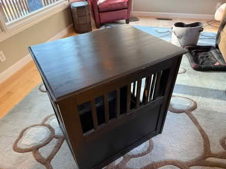 Photo of free End table - dog crate (Shrewsbury) #2