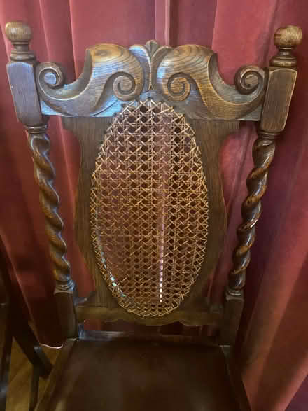 Photo of free Two Carved Wooden Antique/Vintage Chairs (Broughton Beck LA12) #4