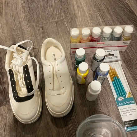 Photo of free Paints, brushes, white sneakers (Bethesda, MD) #2