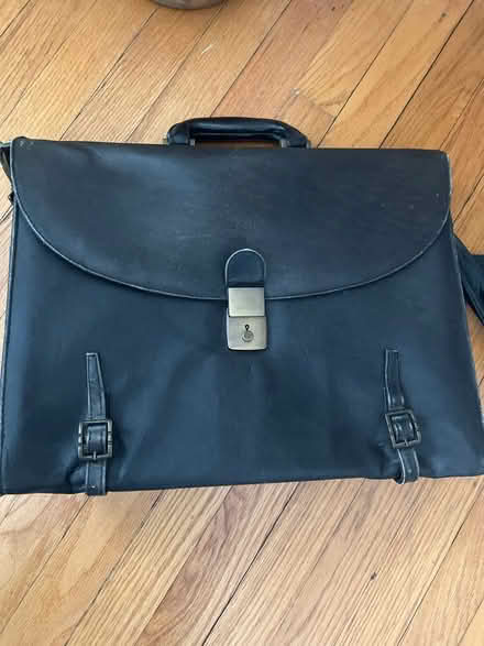 Photo of free Old leather briefcase (Rogers Park) #4