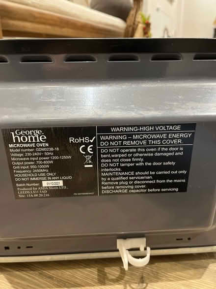 Photo of free Microwave oven (CF14, Whitchurch, cardiff) #3