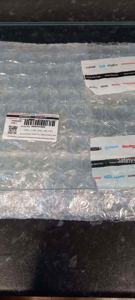 Photo of free 4 x Clear glass shelves 294mm x 324mm x 4mm (Gleadless S12) #1