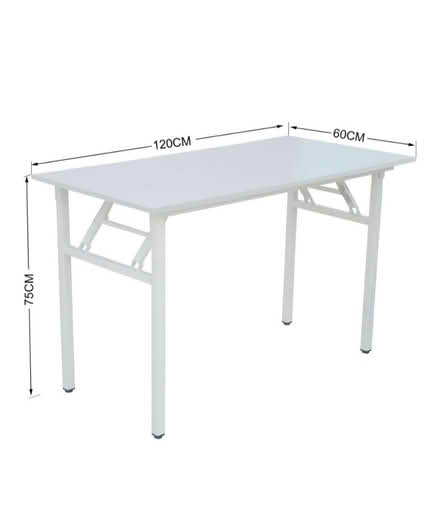 Photo of free Foldable white desk (Raynes Park) #1