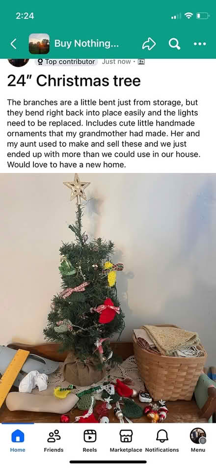 Photo of free 24” artificial Christmas tree (Souderton) #1