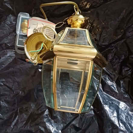 Photo of free Brass finish and glass ceiling lamp (Sydenham SE26) #2