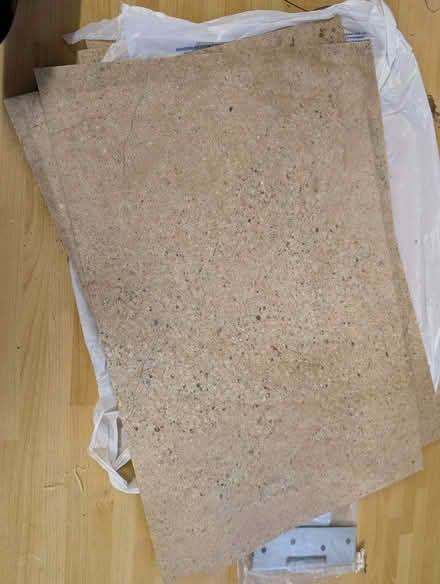Photo of free 8 tough vinyl floor tiles with edging (Kidlington OX5) #1