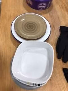 Photo of free Frying pan, plates, bowls, mugs, pepper mill (Lavender Hill SW11) #4
