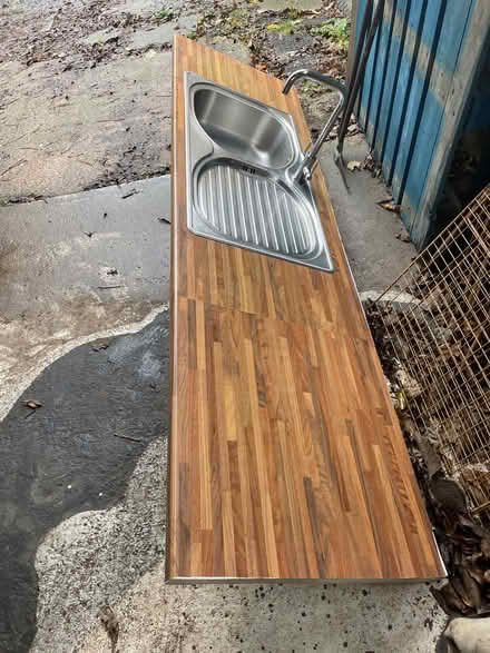 Photo of free Worktop (patched) with sink (Kenilworth CV8) #1