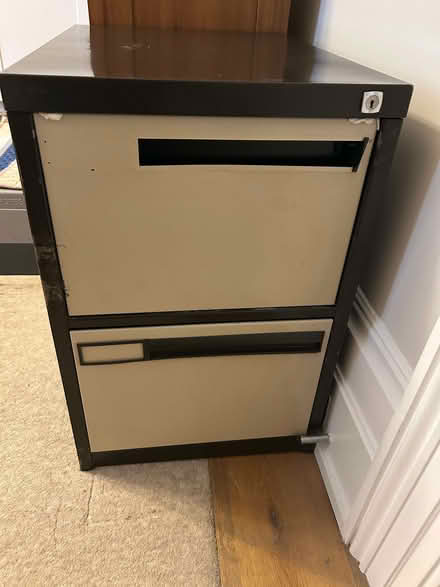 Photo of free Two-drawer filing cabinet (Hampstead NW3) #2