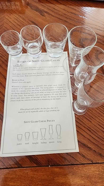Photo of free Shot Glass Chess Set (E12th ave S - 11229) #1
