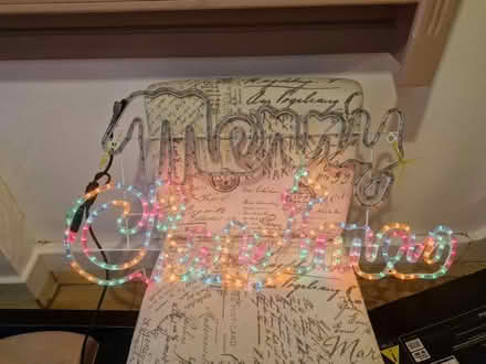 Photo of free Merry Christmas Light sign (Crystal Palace) #3