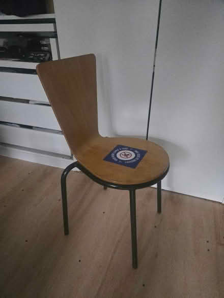 Photo of free Metal and plywood chair (Hackney Downs E8) #1