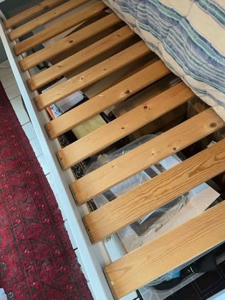 Photo of free Nice solid wood single bed (Chiswick W4) #3