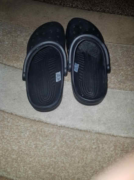 Photo of free Black pair of crocs (Camberwell) #1