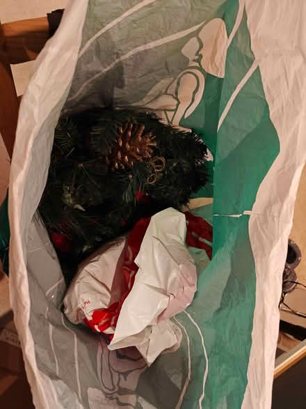 Photo of free 6ft Artificial Xmas tree plus a few odds and ends (Alstone GL51) #1