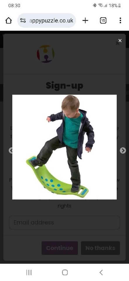 Photo of free Teeter Popper Balance Board for Children (Yaxley) #1