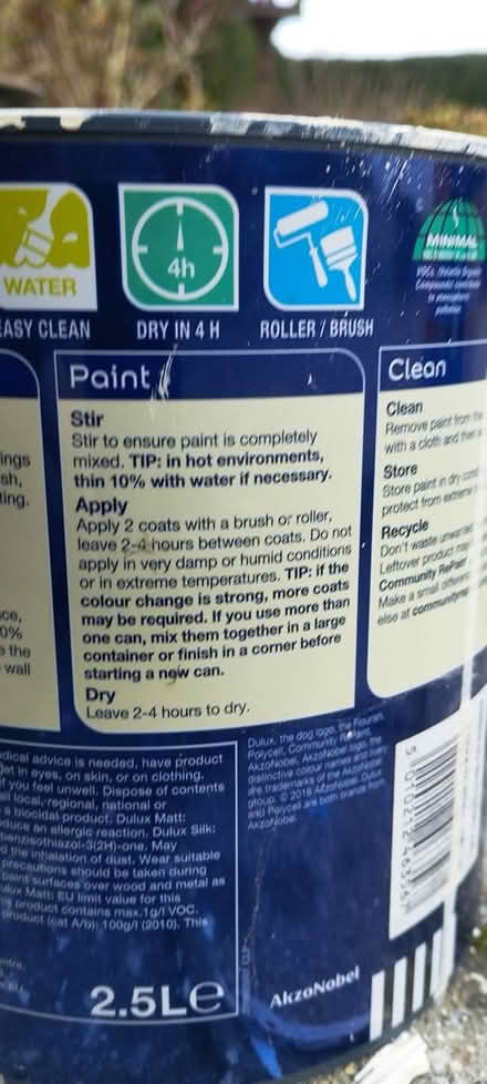 Photo of free Paint, Ivory Matt finish (Morpeth NE61) #2