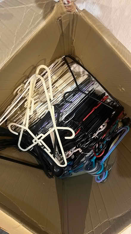 Photo of free A box of hangers (West Ham Park E15) #1