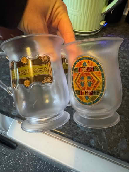 Photo of free Harry Potter butter beer (plastic) glasses (Knebworth SG3) #1