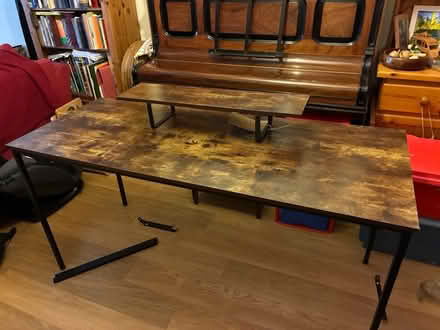 Photo of free Dark wood desk (Abingdon OX14) #4