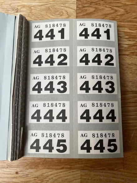 Photo of free Raffle / cloakroom tickets (Wainscott) #2