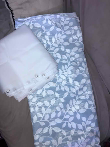 Photo of free Blue Shower Curtain and Liner (Takoma, DC) #1