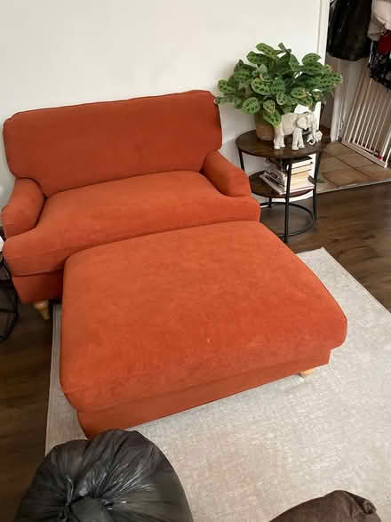 Photo of free Two seater sofa and stool (Halesowen B63) #1