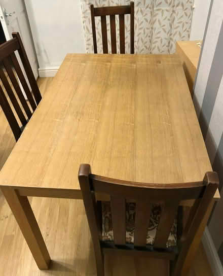 Photo of free Table and 3 Chairs (Old Goole DN14) #1