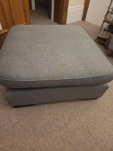 Photo of free Grey footstool (West Kensington W14) #2