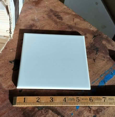 Photo of free 6" white ceramic tiles (Edgiock B96) #1