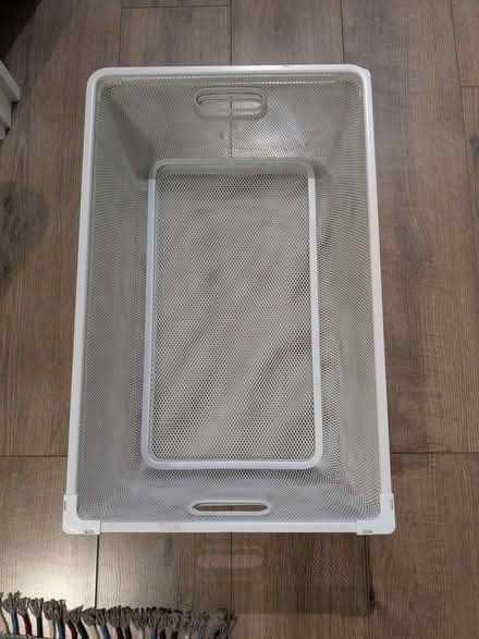Photo of free 2x white wire baskets (islington N1) #1