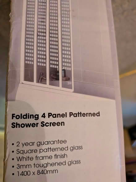 Photo of free Shower Screen – Folding, 4 panelled (Manchester Chorlton M21) #2