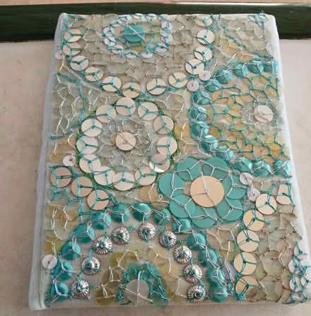 Photo of free Silk/sequin plain paper notebook (Minster Lovell OX29) #1
