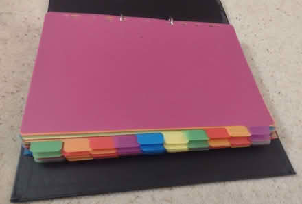 Photo of free 5 sets of 10 file dividers (Chippenham SN14) #1