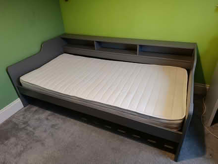 Photo of free Single bedframe and mattress (Moseley B13) #1