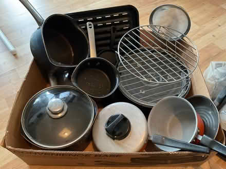 Photo of free Saucepans, frying pan’s microwave plates (Portchester PO16) #1