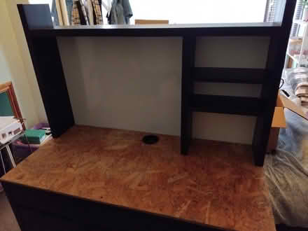 Photo of free Desk with shelves (Hucknall ng15 6dy) #3