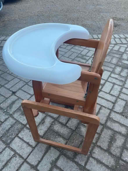 Photo of free Wooden High Chair (Wrestlingworth nr Biggleswade) #3