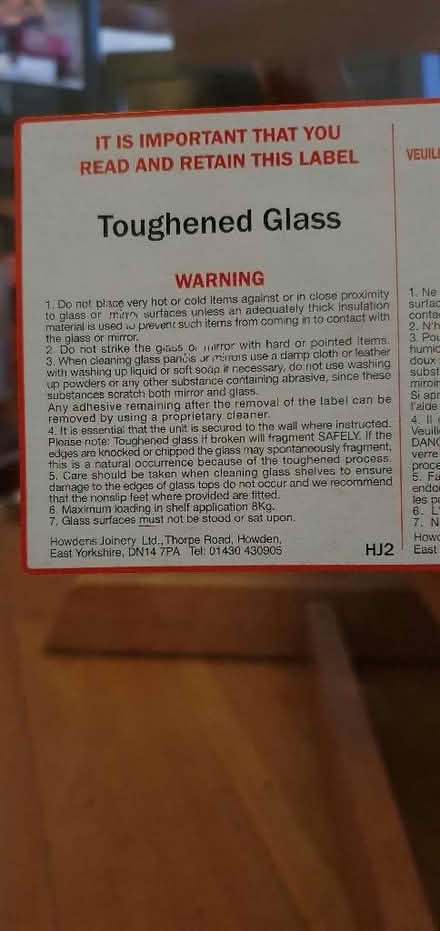 Photo of free Kitchen splashback. Clear glass (Hartington Road BN2) #3