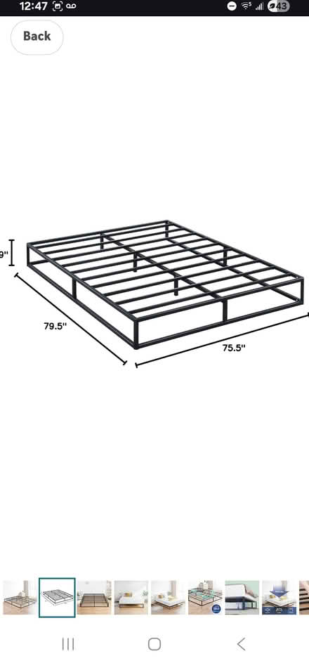 Photo of free King Size Bed Frame (Lithonia) #1
