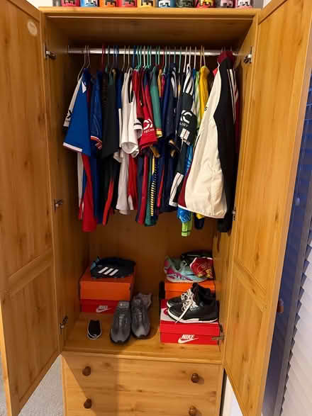 Photo of free Pine wardrobe (Carshalton) #3