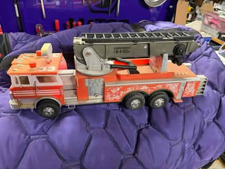 Photo of free Vintage plastic toy fire truck (Campbell) #1