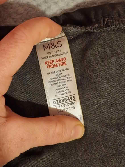 Photo of free Grey school trousers 80cm long (Barton/Headington, OX3) #2
