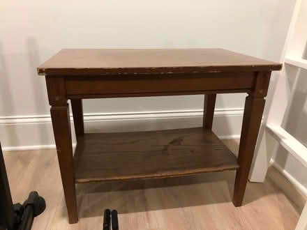 Photo of free Small wood end table (Chevy Chase DC) #1